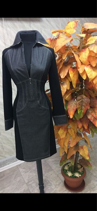 Платье из денима женское