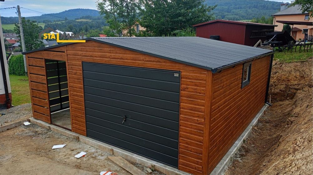 Nowy garaż blaszany 5x6m – producent, montaż GRATIS! Dębica