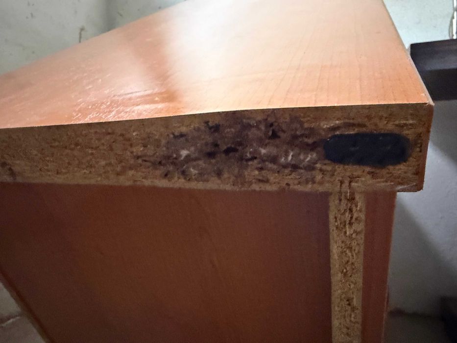 Comoda de quarto com gavetas carvalho mel