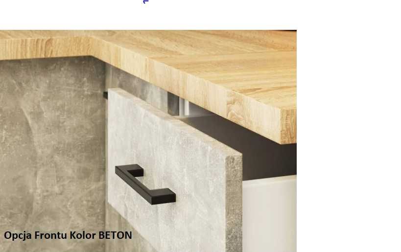 Meble kuchenne narożne białe z blatem dostawa wliczona w cenę !!!