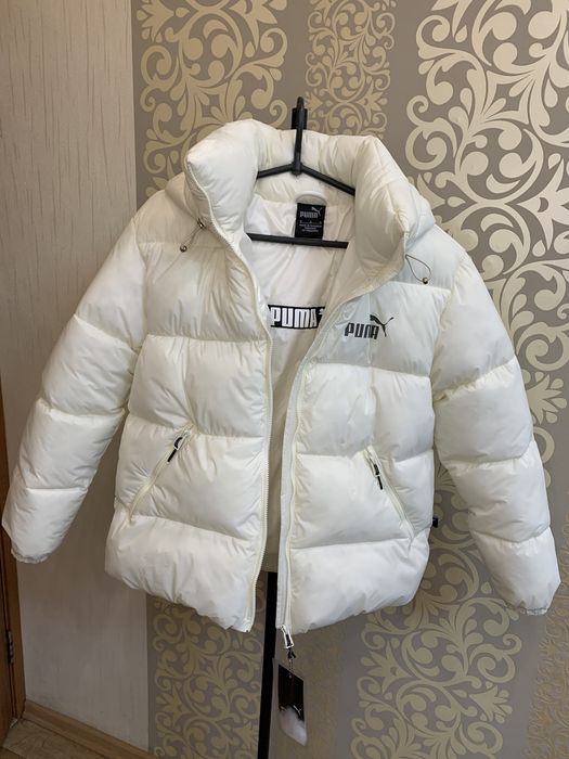 Пуховик  140 Puma Детский 104-152  Светлый Беж Пума,