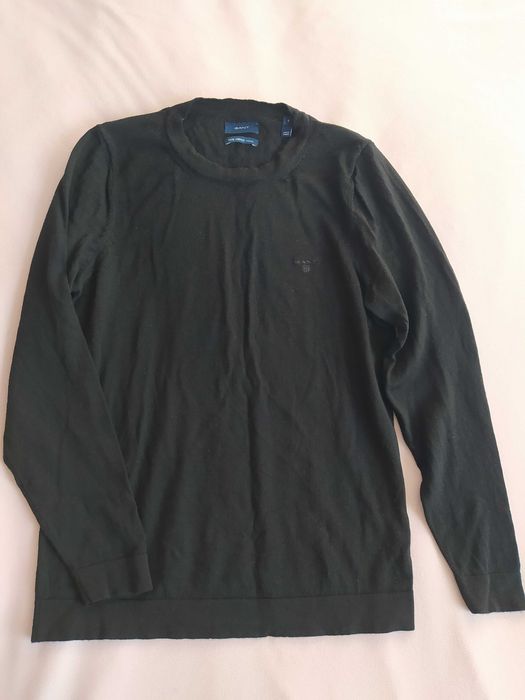 Sweter Gant fine merino wool wełniany r. S