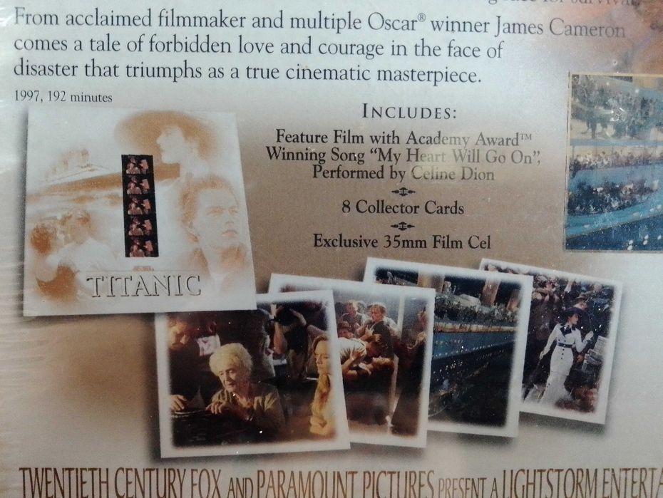TITANIC - Caixa Premium Filme com Fragmento 35mm ORIGINAL