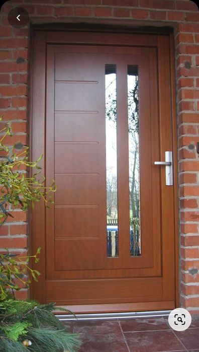 Drzwi zewnętrzne drewniane na wymiar, Czyste powietrze,Darmowa dostawa