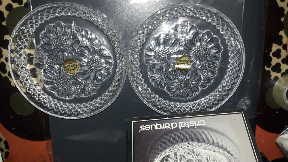 Novo! Bom preço! Coleção Cristal D'arques Jarra e Porta Jóias!