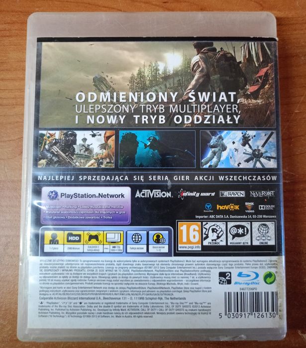 Call Of Duty® Ghosts na PS3