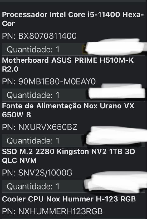 Pc gaming I5 c/ grafica de 6GB como novo, ainda em garantia!