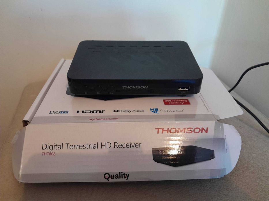 Dekoder Thomson THT808  i Antena Thomson ANT1538BK - zestaw