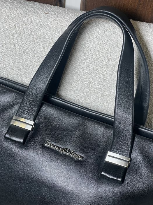 Чоловічий шкіряний портфель ermenegildo zegna!Розпродаж люксових речей