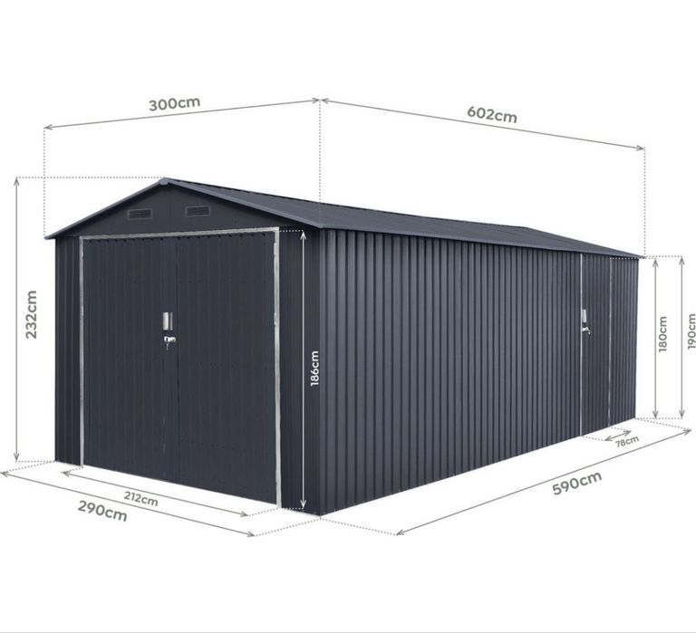 Garagem metalica 18m2