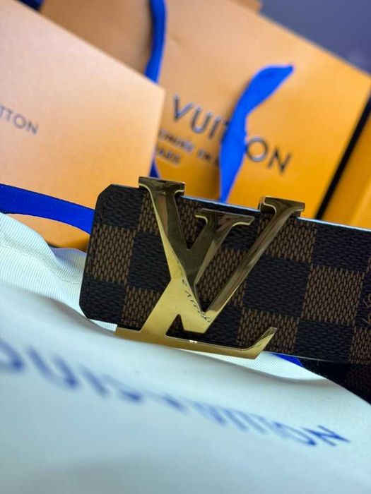 Pasek zloty meski Initiales 95cm Damier Ebene