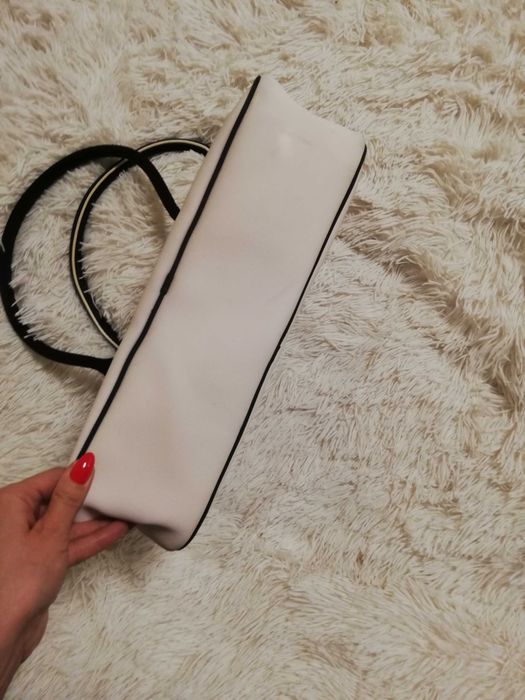 torebka Lacoste kremowa Lacosta handbag