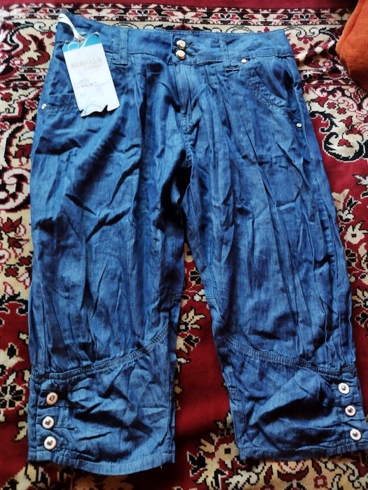 Spodnie bojówki, Bermudy 3/4, pas 41 M/L, nowe
