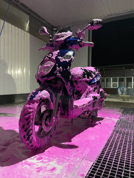 Скутер sym orbit 150, з кастомним вихлопом akrapovic