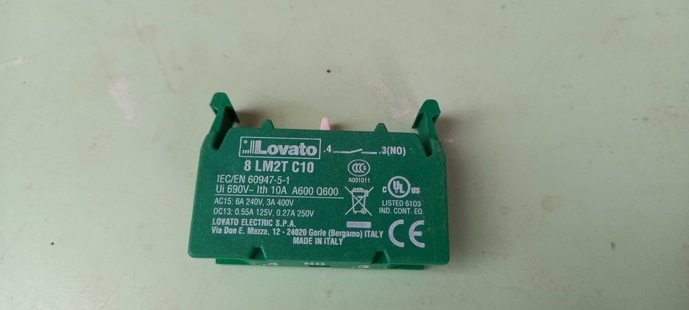 Блок контактов  ETI CES   E-NO  E-NC  Lovato LPX
