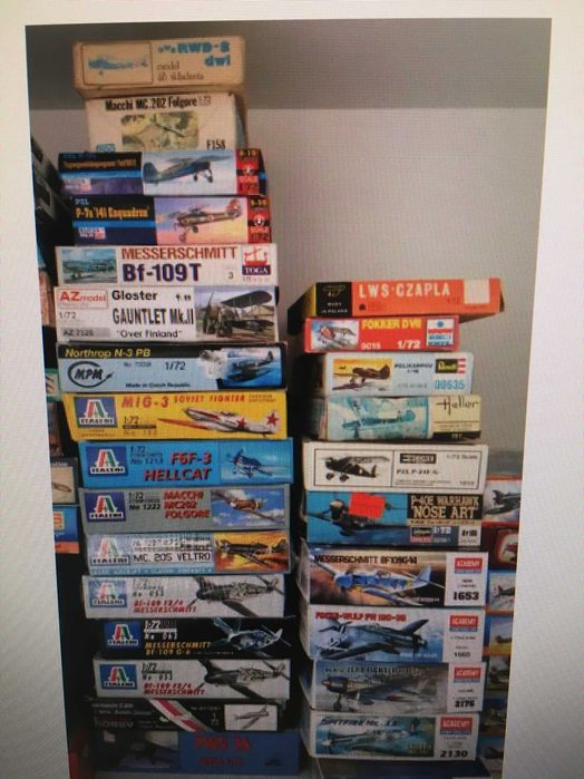 53 Modelos de Aviões/Kits. Escala 1/72. IIGM - vendo em bloco ou a unidade