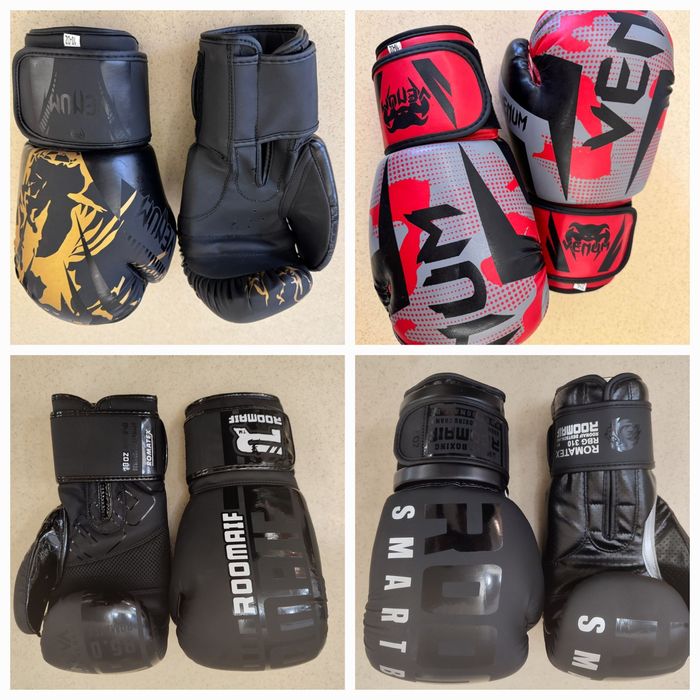 Рукавички бокс Venum кікбоксинг ММА перчатки боксерские 8 10 12 14