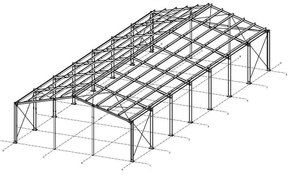 12x28x5 modułowa konstrukcja hali magazyn garaż obora wiata budynek
