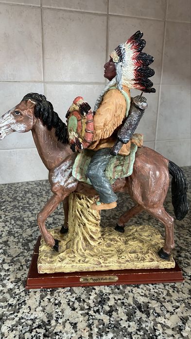 The peggy’s collection peça decorativa índio