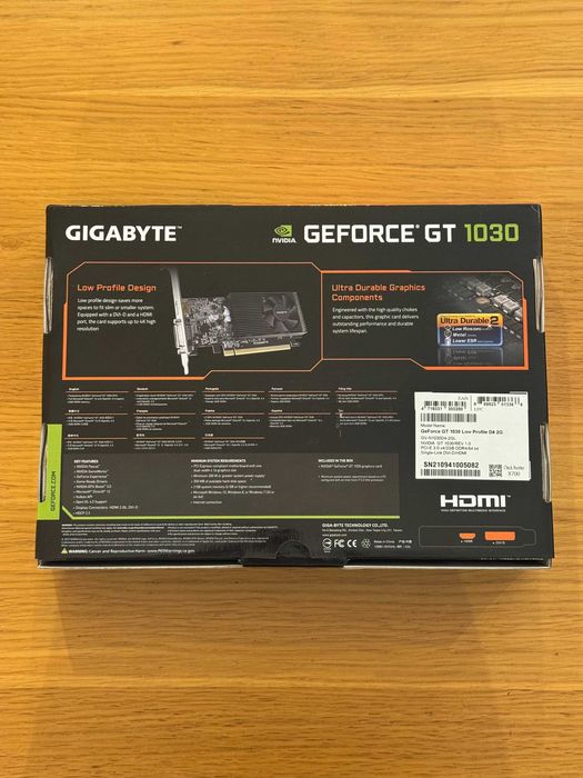 Karta graficzna GIGABYTE GeForce GT 1030 Low Profile