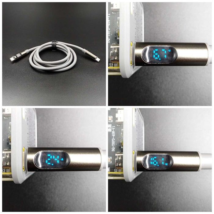 Powerbank 45W PD 28 000mAh (~104 Wh) 8×18650, 2×USB-C 2×USB-A + Kabel 240W