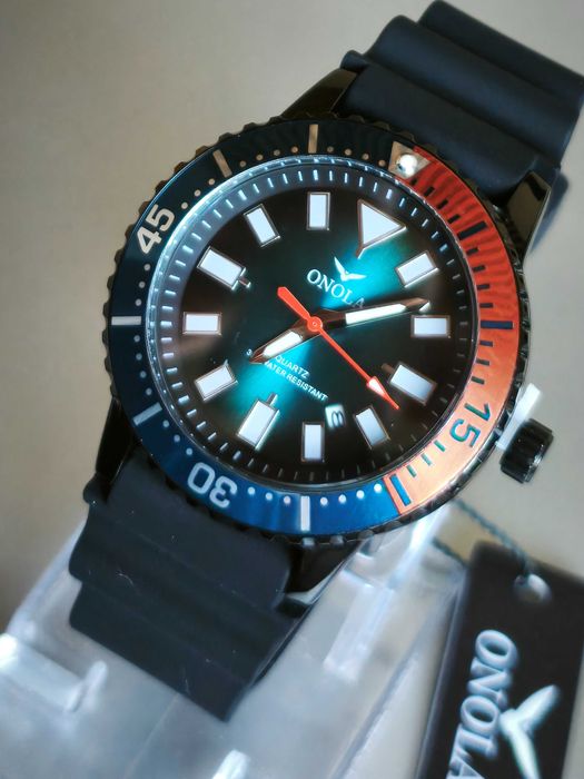 Zegarek ONOLA Diver submariner Piękny NOWY Ostatnia sztuka
