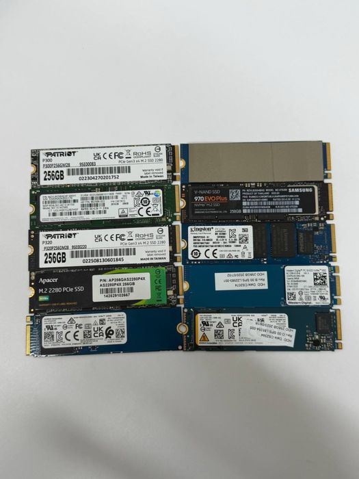 SSD m2 nvme 256Gb/512Gb/1Tb/2Tb вживані