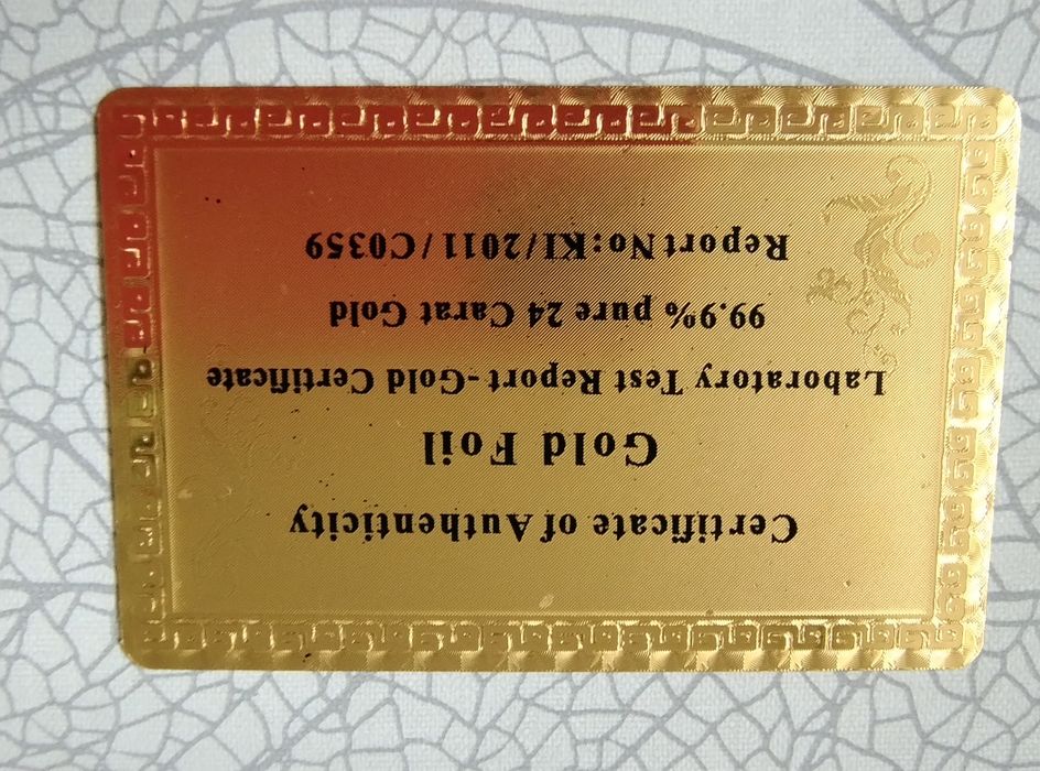 Złote karty do gry