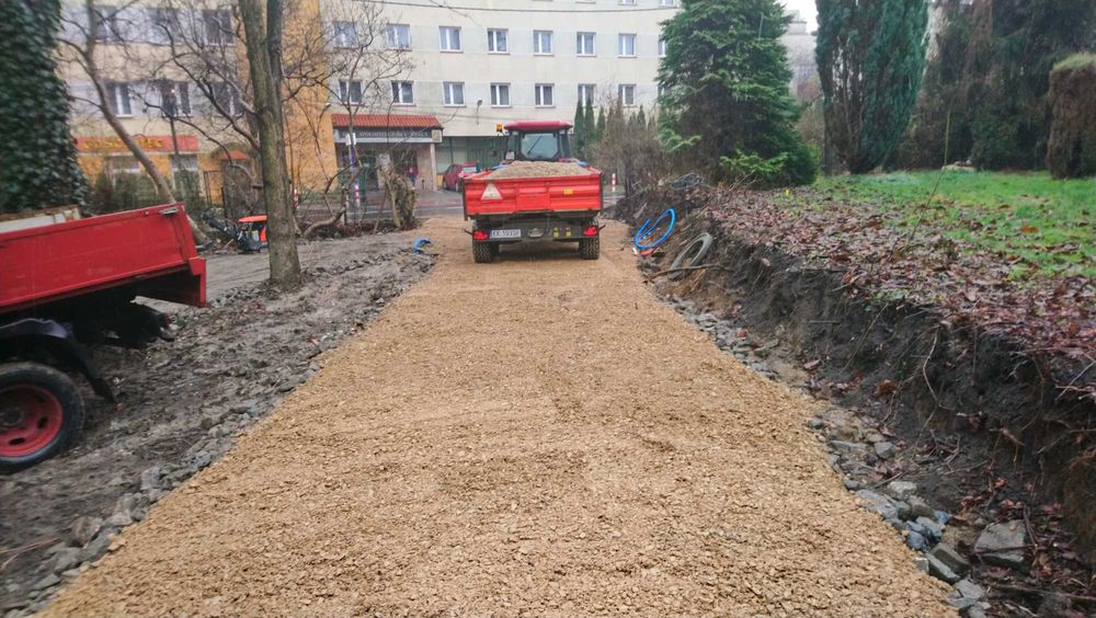 Usługi Minikoparka 5 i 3tony. Prace ziemne, Koparko ładowarka  wozidlo