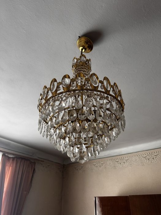 Світильник абажур вінтаж кришталь