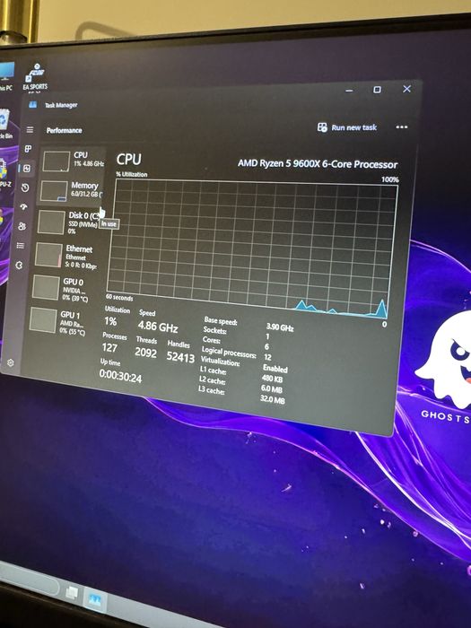 PC GAMING 5070 32 GB RAM 9600X NOVO c garantia