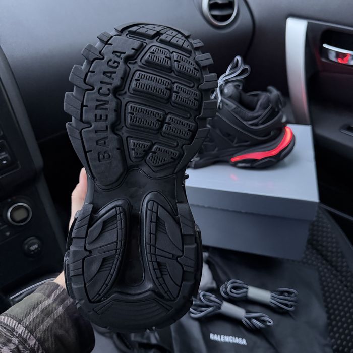 Чоловічі жіночі кросівки баленсіага трак Balenciaga Track black led