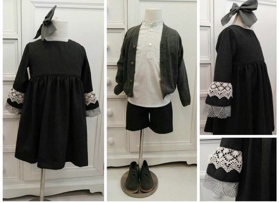 Varios artigos tecido cinza