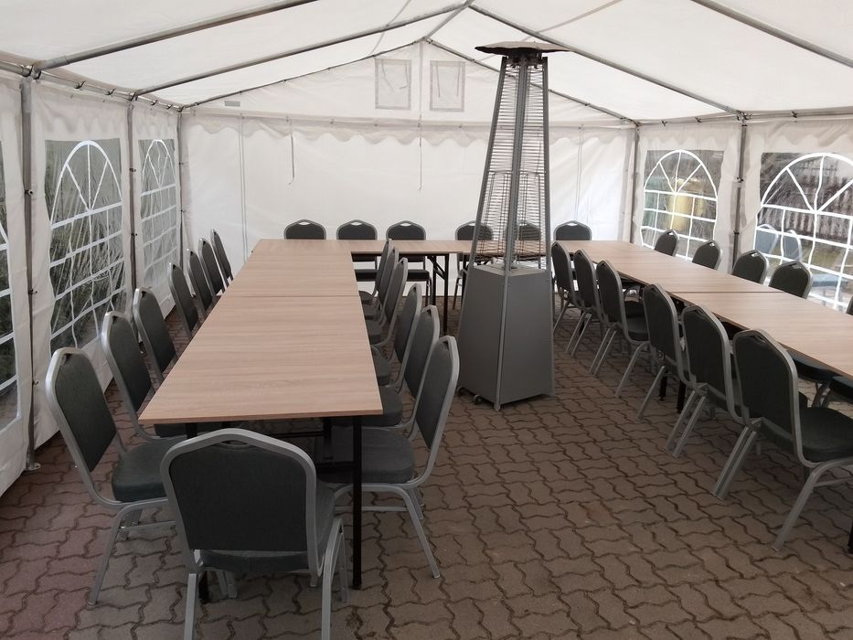 Wynajem namiotów bankietowych, zjeżdżalnia dmuchana