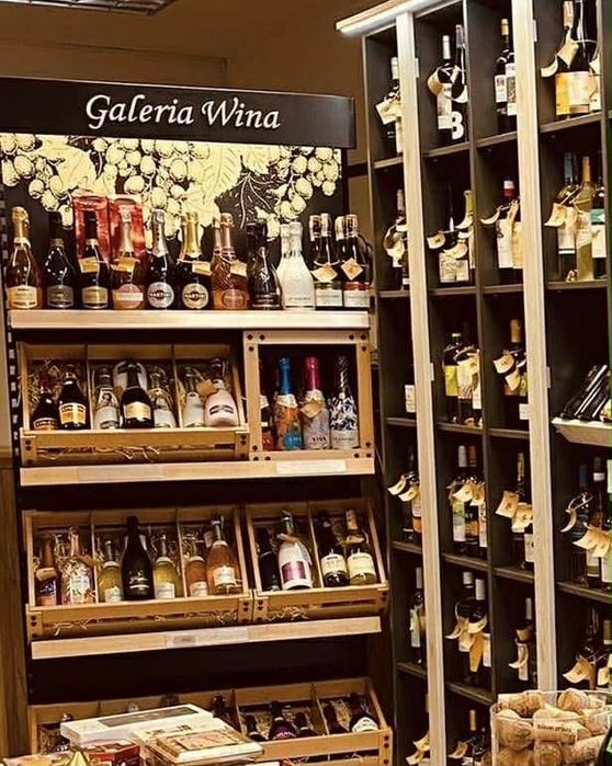 Regał sklepowy na wino/alkohole - ekspozycyjny PREMIUM