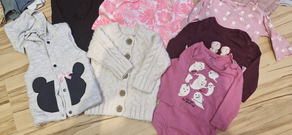 Paka ubranek dla dziewczynki 74. Super stan.