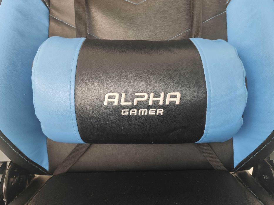 Cadeira Gaming Alpha Gamer Zeta Preta/Azul