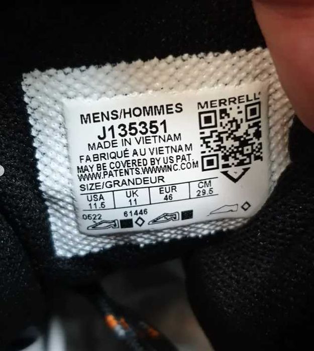 Черевики Merrell Wildwood Waterproof оригінал 44,5 євро 46