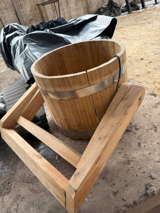 Водоспад дубовий ведро в баню лазню водопад дубовый + КАМНИ в ПОДАРОК