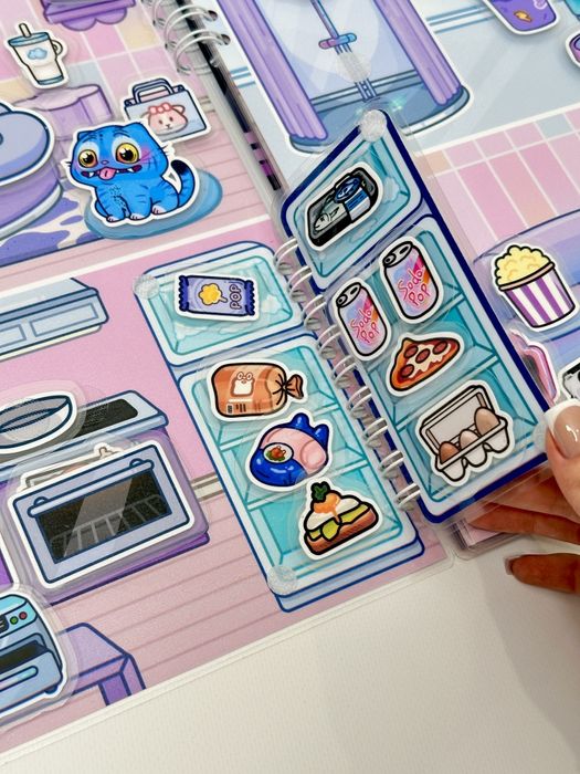 Демон хантер на липучках ліпучках альбом книжка тока бока мисливці