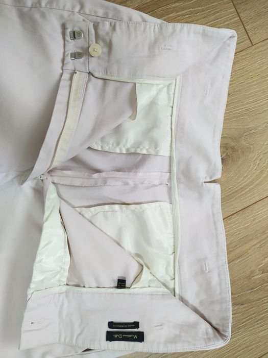 Massimo Dutty,пудровые брюки- чинос.весенние штаны с высокой посадкой.