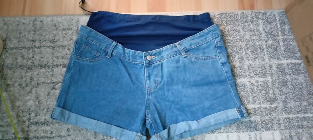 Nowe spodenki ciążowe jeansowe