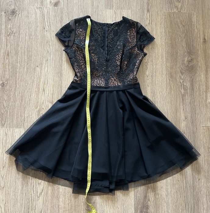Sukienka tiul wieczorowa elegancka bal r.42