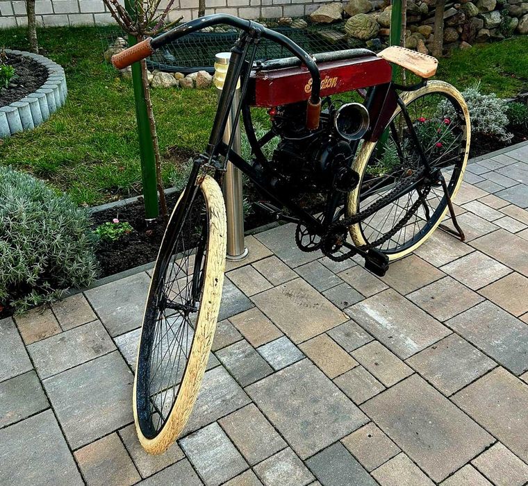 INDIAN 1908 tribute replica man cave studio tatuażu bar barber salon ekspozycja targi