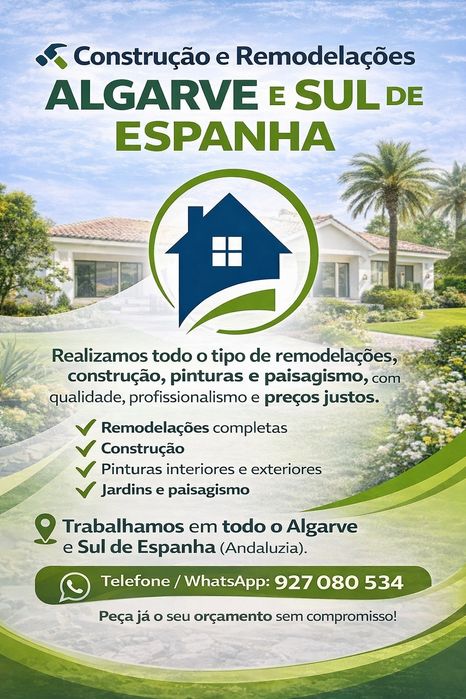 Remodelação em toda Algarve e Andaluzia