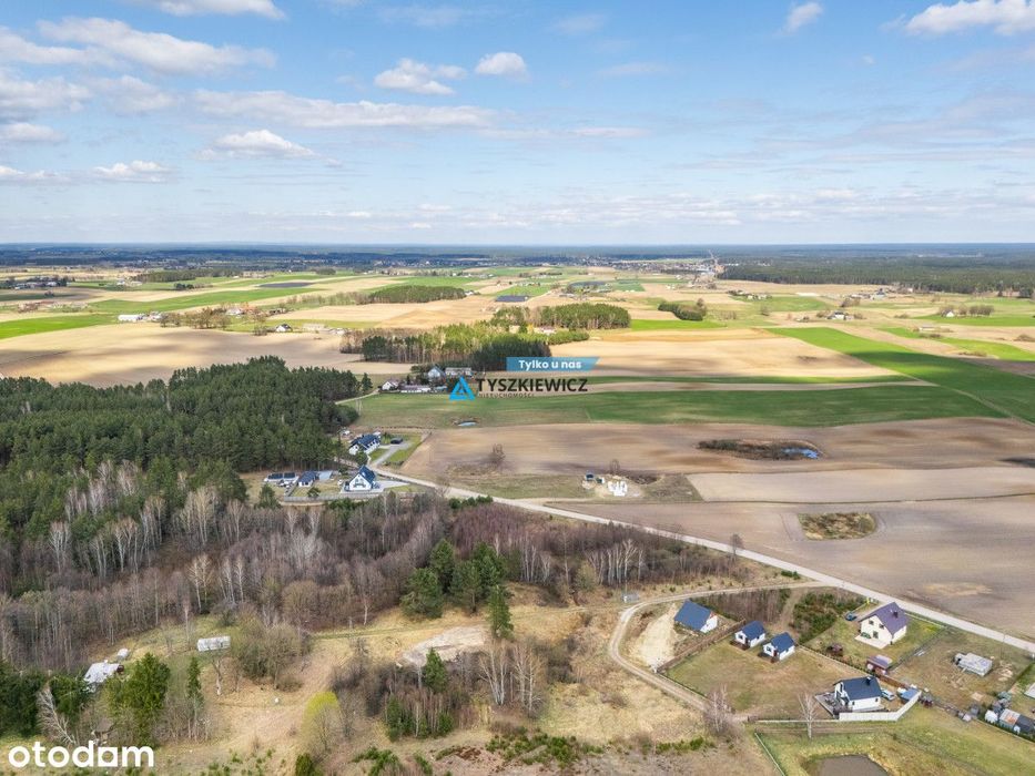 Działka 2458 m² z WZ na 2 domy 5 km od jeziora