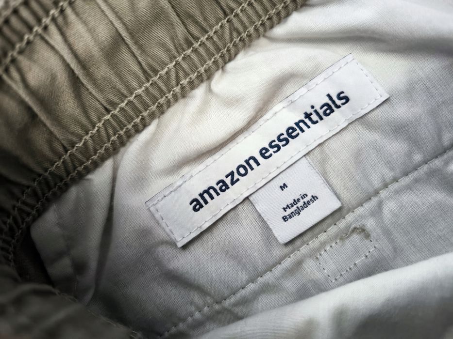 Amazon essentials krótkie spodenki beżowe na gumce m