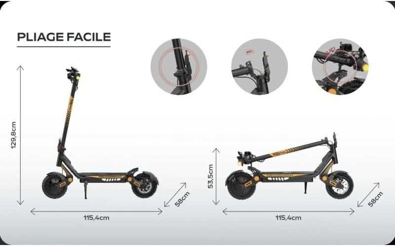 Trotinete Elétrica UrbanGlide AR6 PRO 2x2 – NOVA