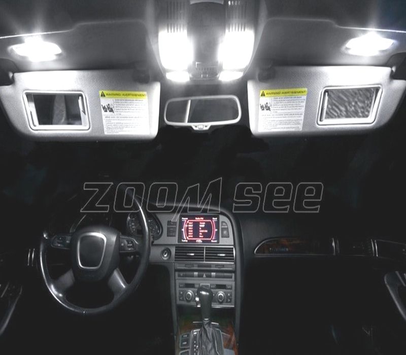KIT COMPLETO DE 11 LAMPADAS LED INTERIOR AUDI A6 S6 RS6 C6 SEDAN 05-11