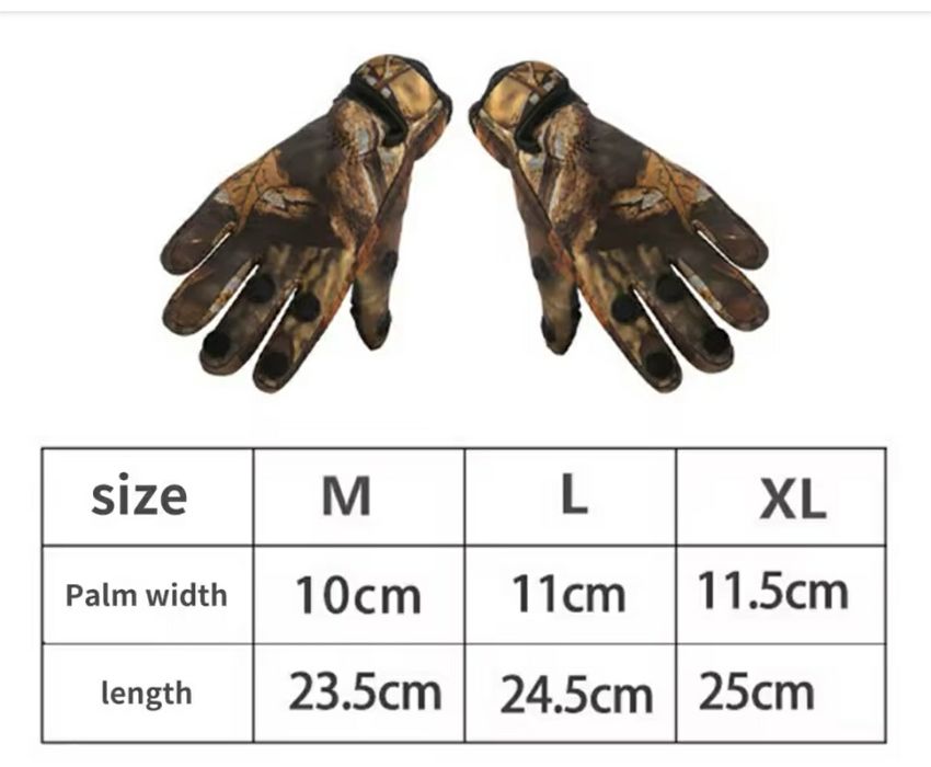 Рыбацкие спининнговые  перчатки неопреновые